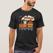 T-shirt Train Halloween Boom Ghost Citrouille Toddler Kids (Devant)