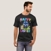 T-shirt Train Happy Pâques Funny Train Pâques dimanche (Devant entier)