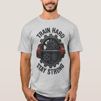 T-Shirt Train Hard Stay Strong – Tee Motivant