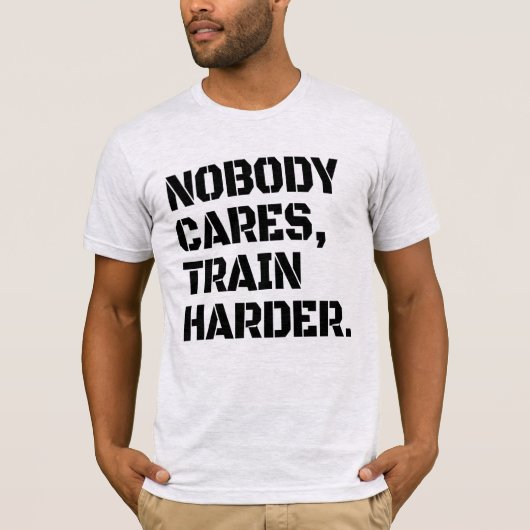T-shirt Train Harder (Devant)