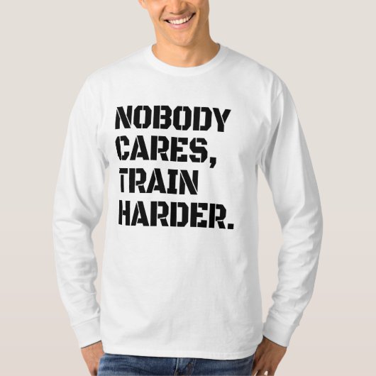 T-shirt Train Harder (Devant)