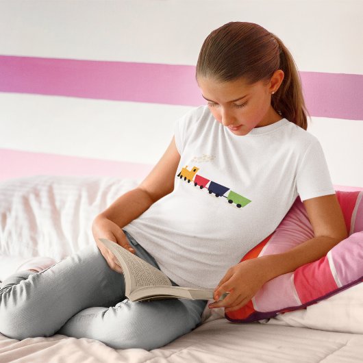 T-Shirt Train Jouet Coloré Dessin Animé