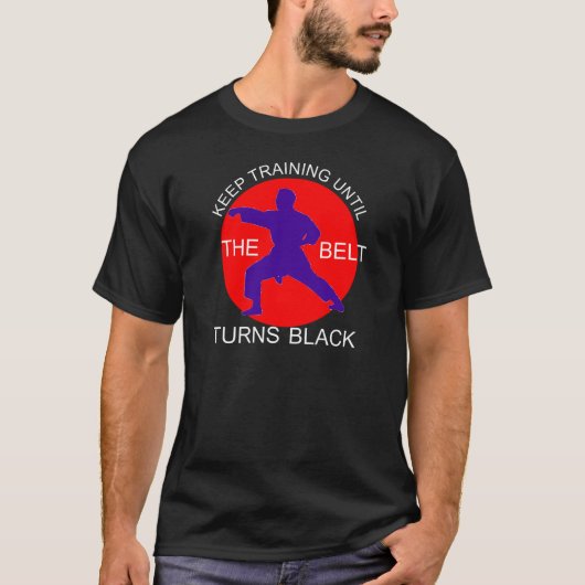 T-shirt Train jusqu'à ce que la ceinture devienne porte - (Devant)