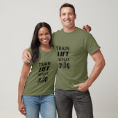 T-shirt train lift repeat (Unisexe)