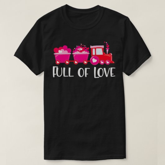T-shirt Train loads of Love Valentine's Day (Design devant)