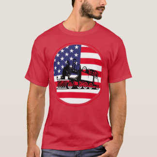 T-shirt Train Locomotive Engine USA