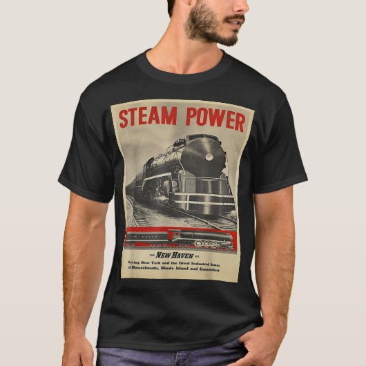 T-shirt Train moteur à vapeur (Devant)