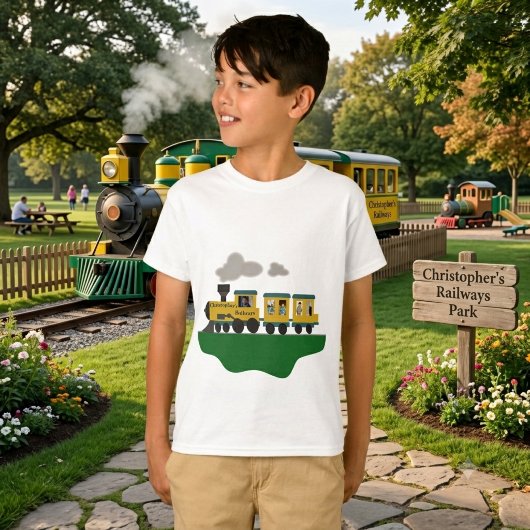 T-shirt Train personnalisable