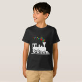 T-shirt Train Puzzle Piece Sensibilisation sur l'autisme C (Devant entier)