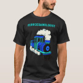 T-shirt Train Rail Transport Fret Ferroequinolo (Devant)