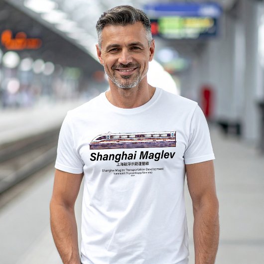T-shirt Train rapide à grande vitesse SMT Maglev Shanghai