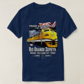 T-shirt Train Rio Grande Zephyr Denver Ogden (Design devant)