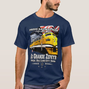 T-shirt Train Rio Grande Zephyr Denver Ogden