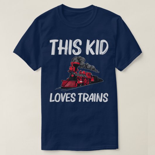T-shirt Train S Boys Railroad Transport public (Design devant)