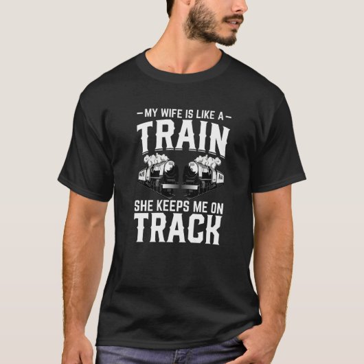 T-shirt Train Station  Graphic Saying With Train  5 (Devant)