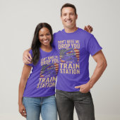 T-shirt Train Station Yellowstoneakehemrain Conductor Cost (Unisexe)