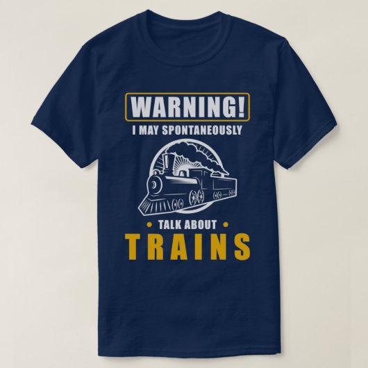 T-shirt Train Trains Chemins de Fer Travailleurs du Chemin (Design devant)