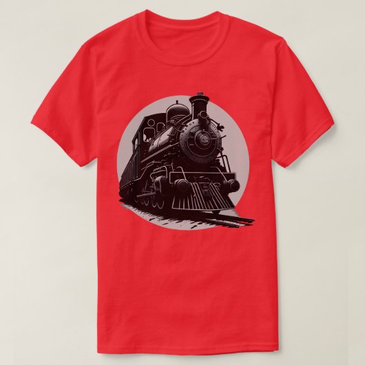 T-shirt train vintage (Design devant)