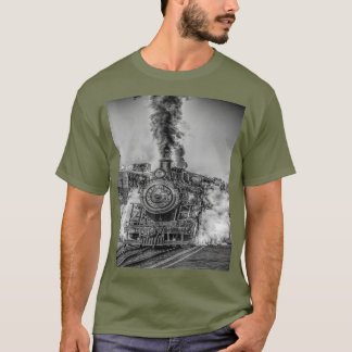 T-shirt Train vintage Locomotive Railroad Smoke Travel