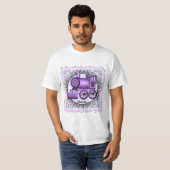 T-shirt Train Violet (Devant entier)