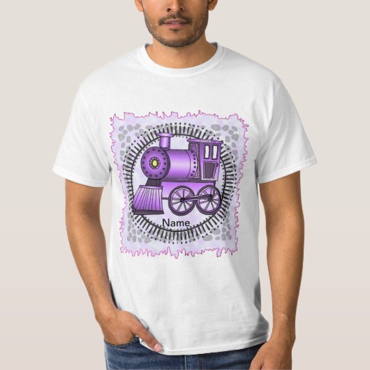 T-shirt Train Violet (Devant)