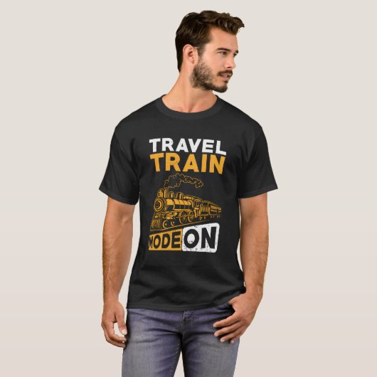 T-shirt Train Voyage Train Mode Train Sur (Devant entier)