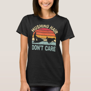 T-shirt traîneau à chiens traîneau huskies rétro alaska mu