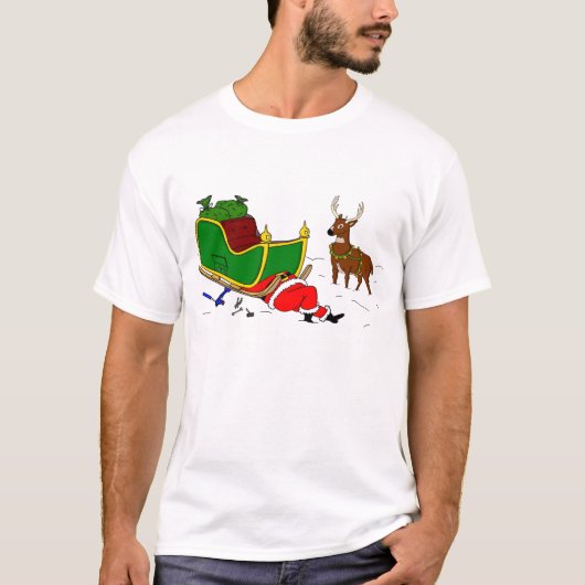 T-shirt traîneau de h Père Noël (Devant)