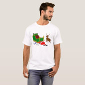 T-shirt traîneau de h Père Noël (Devant entier)