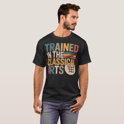 T-shirt Trained In The Classical Arts Speed Manual (Devant entier)
