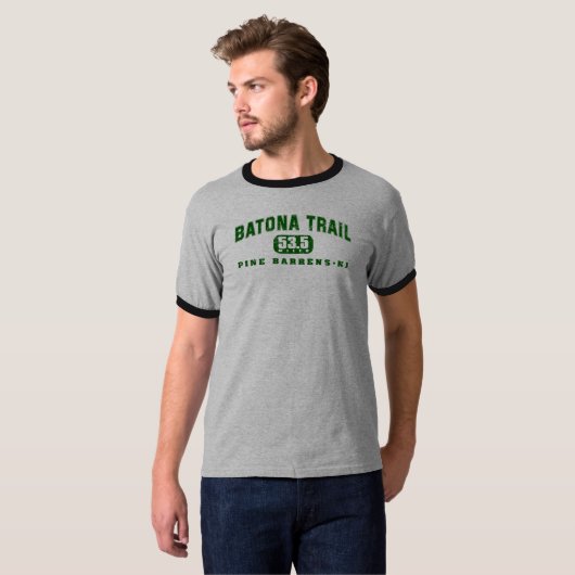 T-shirt Traînée de Batona - 53,5 - verte, texte affligé (Devant entier)