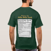 T-shirt Traînée de John Muir - faits de nutrition (Dos)