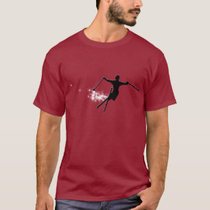 T-shirt traînée de poudre de ski