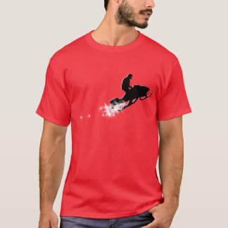 T-shirt traînée snowmobiling de poudre