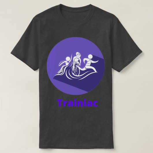 T-shirt Trainiac de triathlon (Design devant)