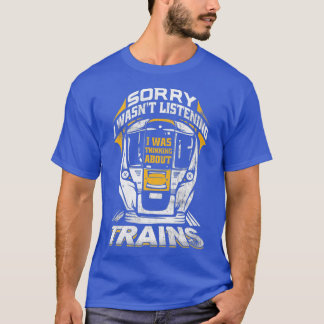 T-shirt Trains Collector Railroad Conducteur Modèle Train
