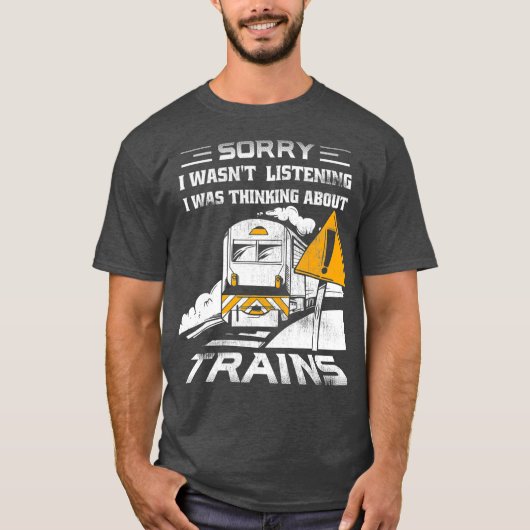 T-shirt Trains Collector Railroad Conductor Model Train (Devant)