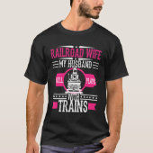 T-shirt Trains ferroviaires pour conducteur ferroviaire (Devant)