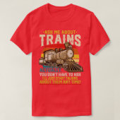 T-shirt Trains Trainspotter (Design devant)