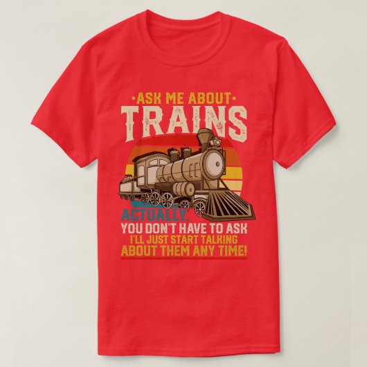 T-shirt Trains Trainspotter (Design devant)