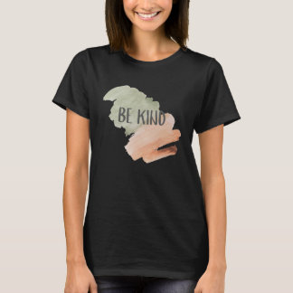 T-shirt Trait de pinceau aquarelle Soyez gentil Positivité