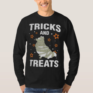 T-shirt Traite Amp Tricks Poméranien Halloween Costume mam