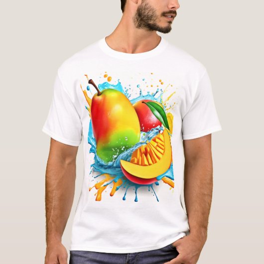 T-shirt Traite de mangue tropicale (Devant)