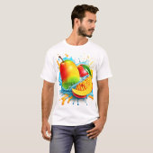 T-shirt Traite de mangue tropicale (Devant entier)