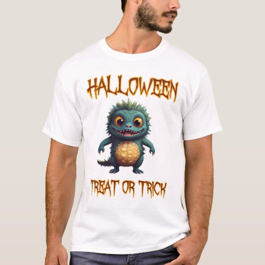 T-shirt Traite d'Halloween ou Trick (Devant)