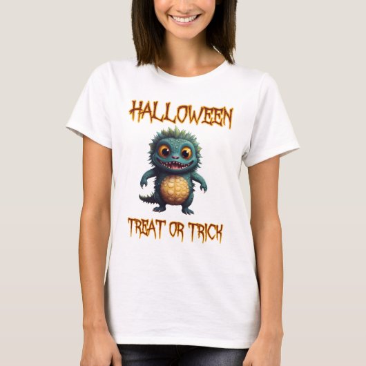 T-shirt Traite d'Halloween ou Trick (Devant)