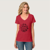 T-shirt traite sur terre (Devant entier)