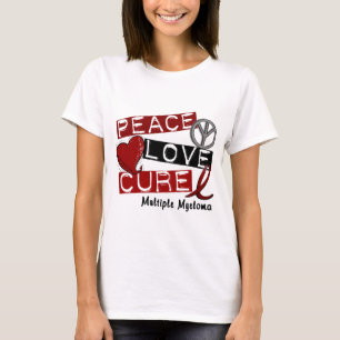 T-shirt TRAITEMENT 1 d'AMOUR de PAIX de myélome multiple