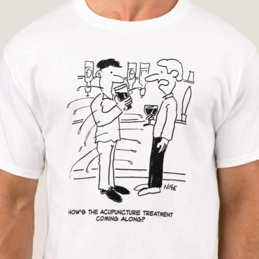T-shirt Traitement d'acupuncture Cartoon