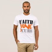 T-shirt Traitement d'amour de foi de leucémie (Devant entier)